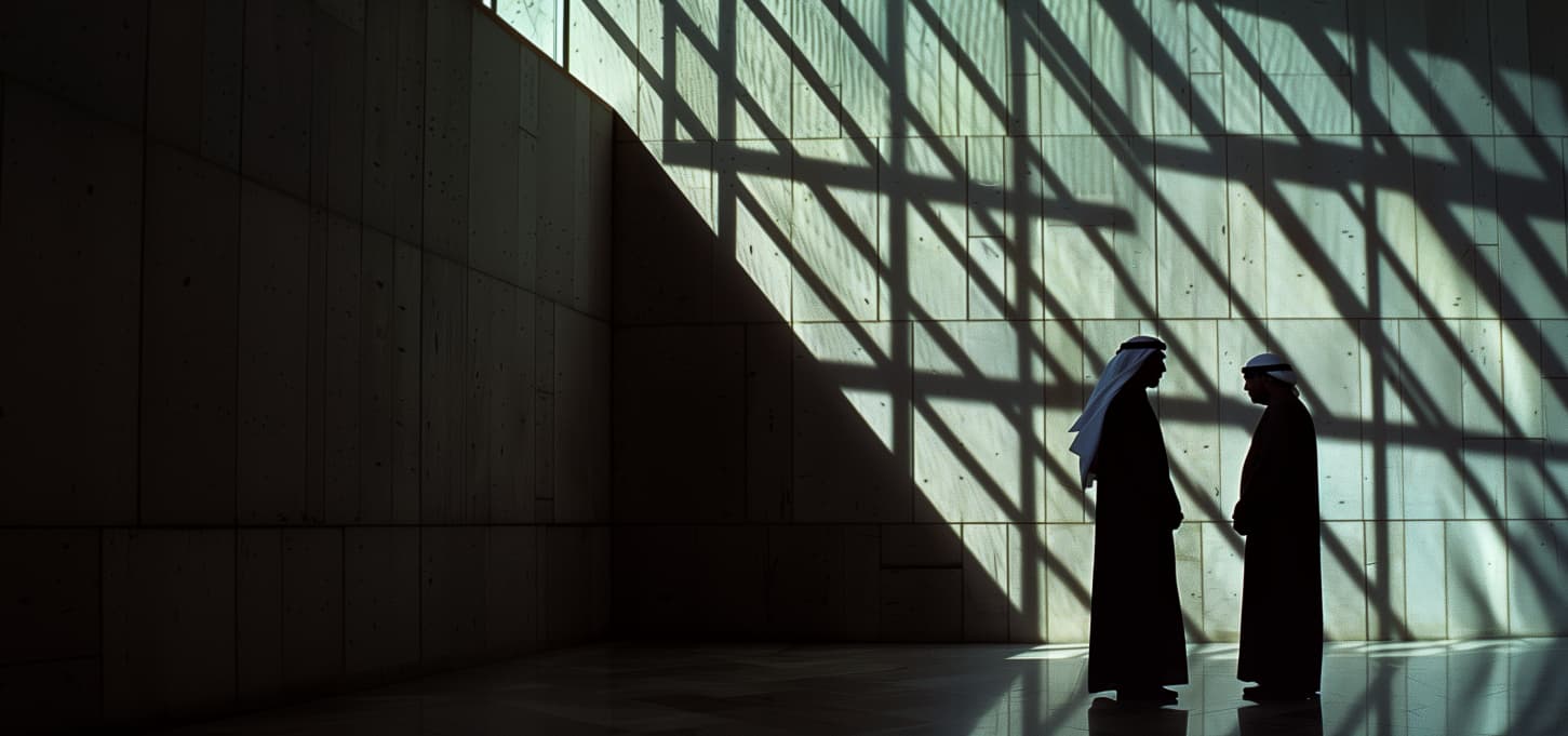 Image of two people meeting